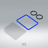 Spare 2 Orings + 1 Glass + 1 Gasket (Egyptian Blue)