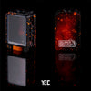 Galaxy  - Container X  (YEC Studio collab with SuperSource) Black - Red (Orange stars)