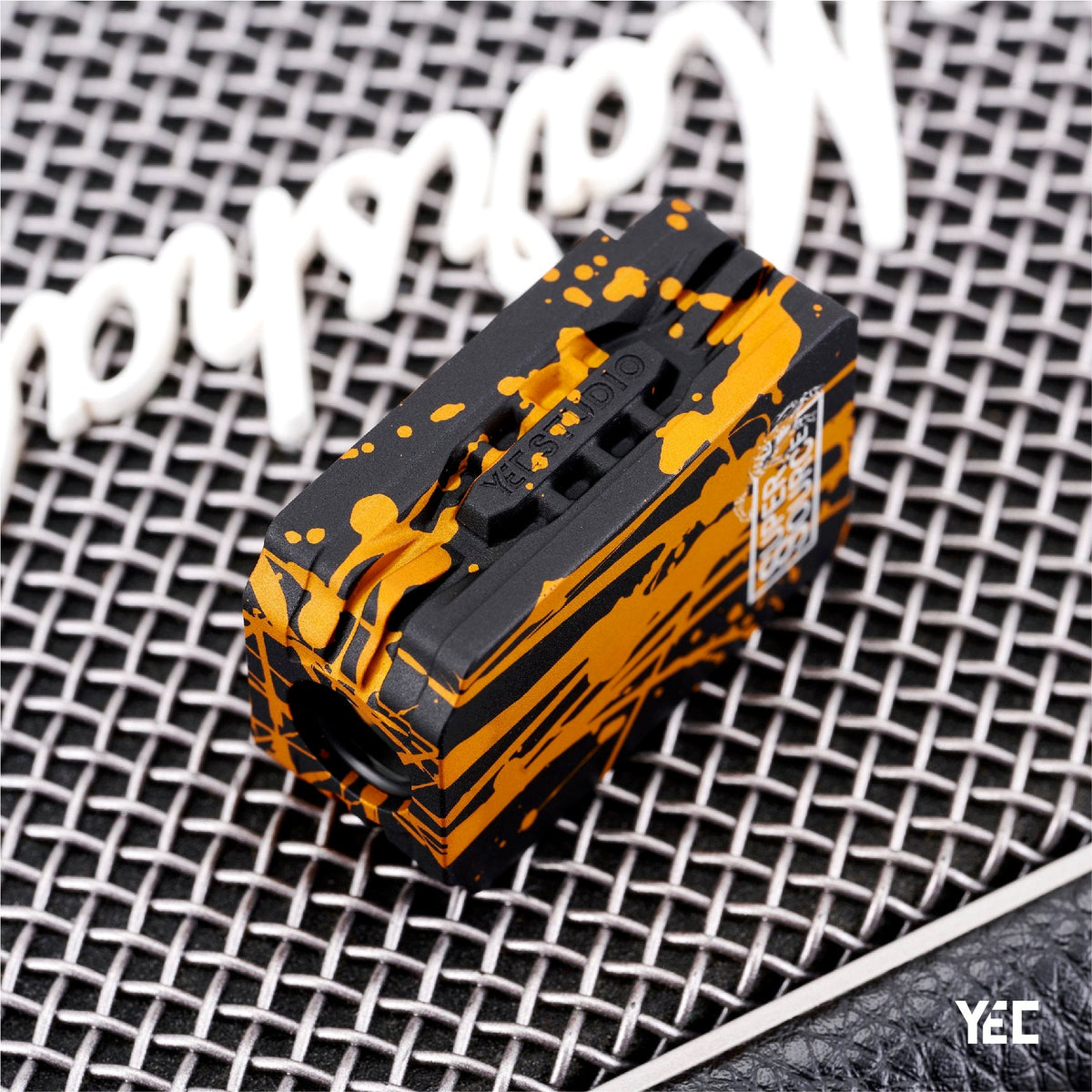 Splatter - Container X  (YEC Studio collab with SuperSource) Black - Orange